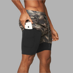 Dual Layer Sports Shorts - Camo