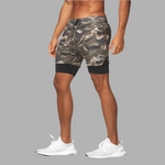 Dual Layer Sports Shorts - Camo