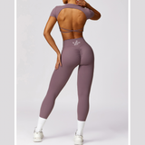 Backless Beauty Recycled Gym Set  - PRE ORDER