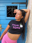 Cute Organic Team Tofu Crop Top